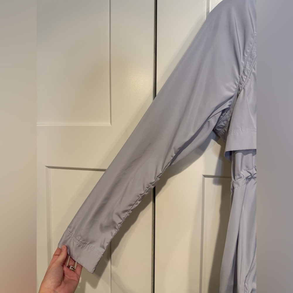 Athleta Solar Wind & Rain Anorak Jacket, Grey/Silver Medium Tall - Picture 7 of 15